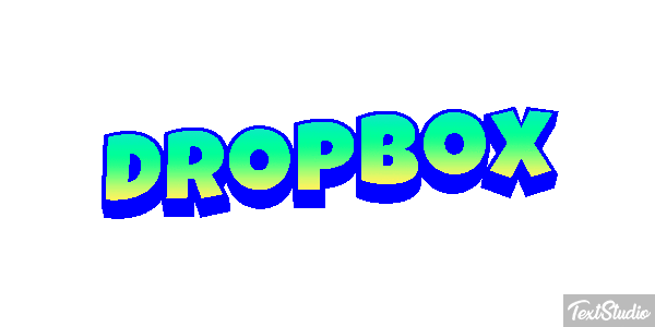 Dropbox Текстовый эффект