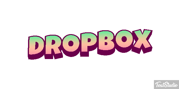 Dropbox Текстовый эффект