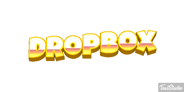 Dropbox Текстовый эффект