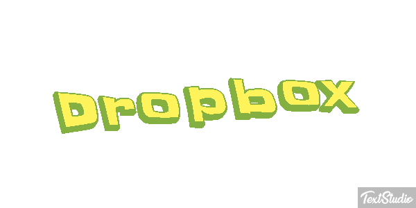 Dropbox Текстовый эффект