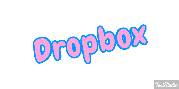 Dropbox Текстовый эффект