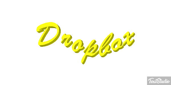 Dropbox Текстовый эффект