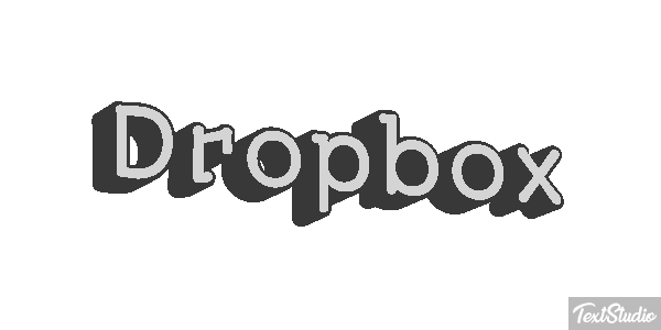 Dropbox Текстовый эффект