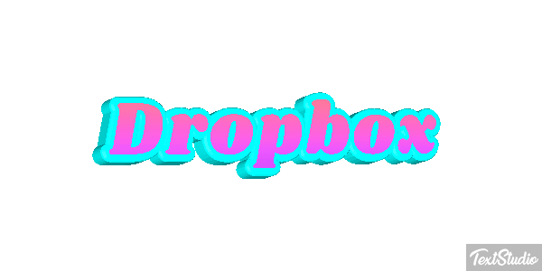 Dropbox Текстовый эффект