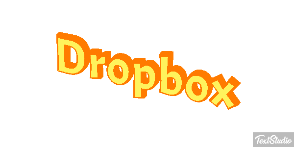 Dropbox Текстовый эффект