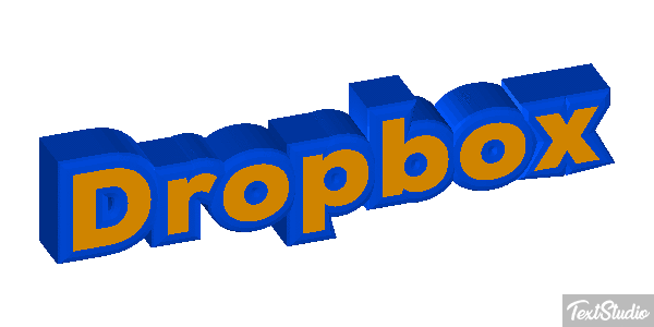 Dropbox Текстовый эффект