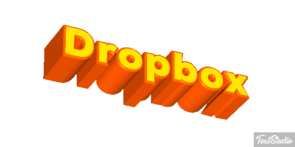 Dropbox Текстовый эффект