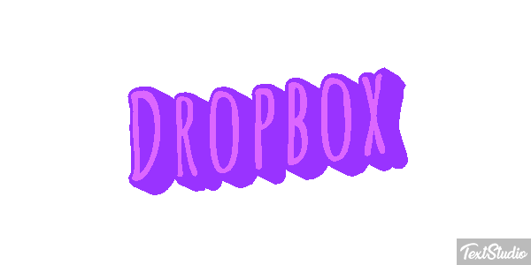 Dropbox Текстовый эффект