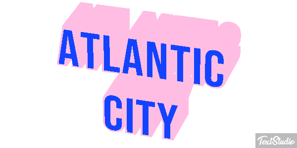 Atlantic City Texteffekt