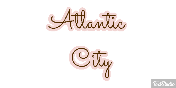 Atlantic City Texteffekt