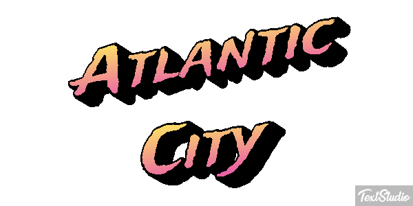 Atlantic City Texteffekt