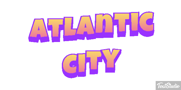 Atlantic City Texteffekt