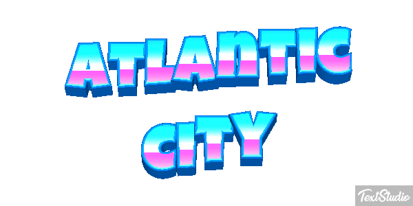 Atlantic City Texteffekt