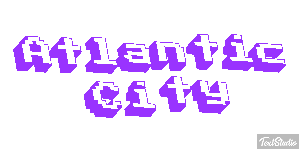 Atlantic City Texteffekt