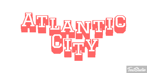 Atlantic City Texteffekt