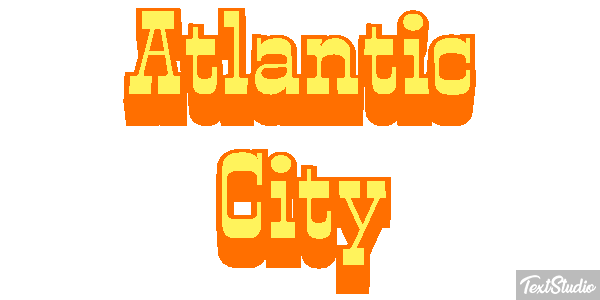 Atlantic City Texteffekt