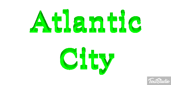 Atlantic City Texteffekt