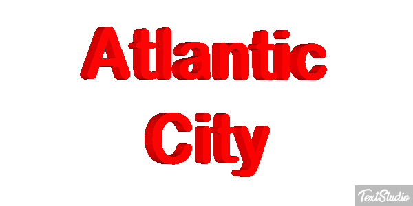 Atlantic City Texteffekt