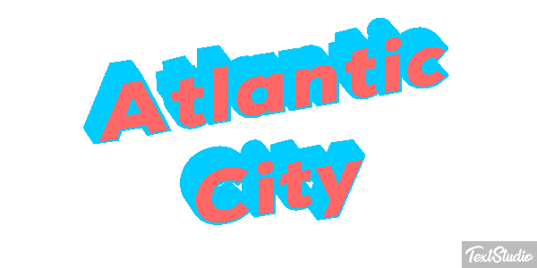 Atlantic City Texteffekt
