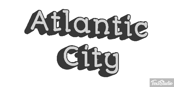 Atlantic City Texteffekt