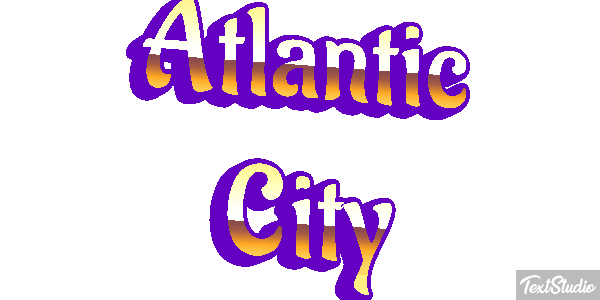 Atlantic City Texteffekt
