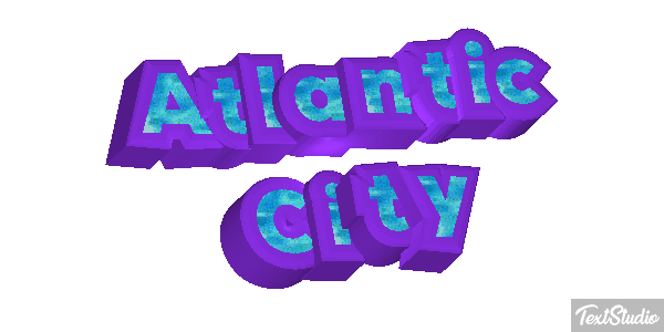 Atlantic City Texteffekt