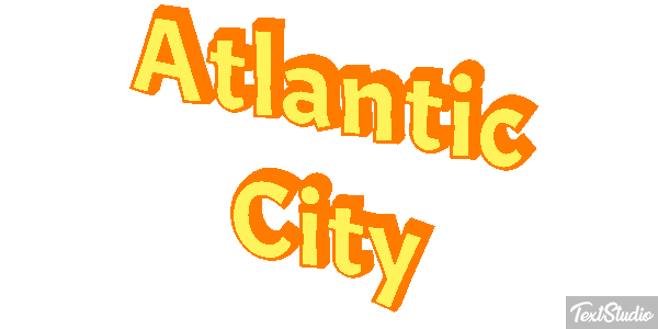 Atlantic City Texteffekt