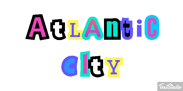 Atlantic City Texteffekt