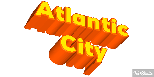 Atlantic City Texteffekt