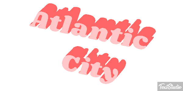 Atlantic City Texteffekt