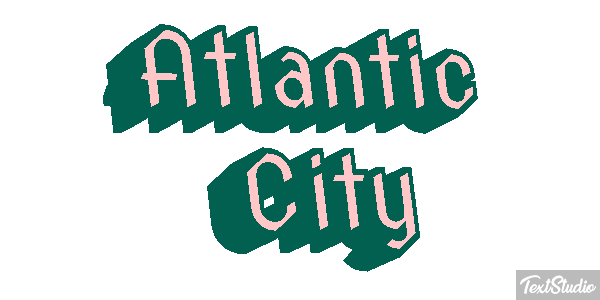 Atlantic City Texteffekt