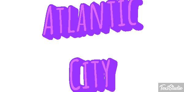 Atlantic City Texteffekt