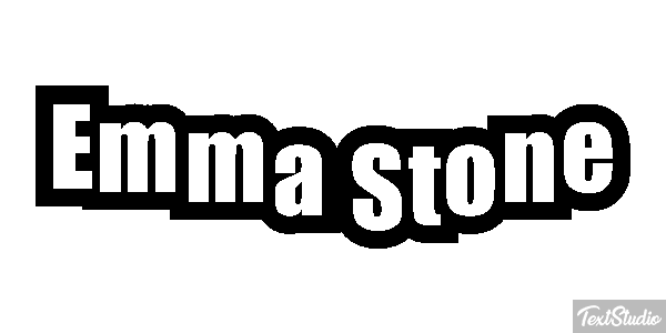 Emma Stone Efecto de texto