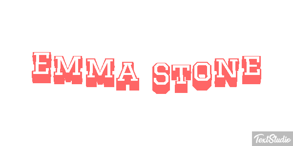 Emma Stone Efecto de texto