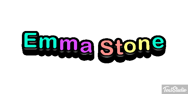 Emma Stone Efecto de texto