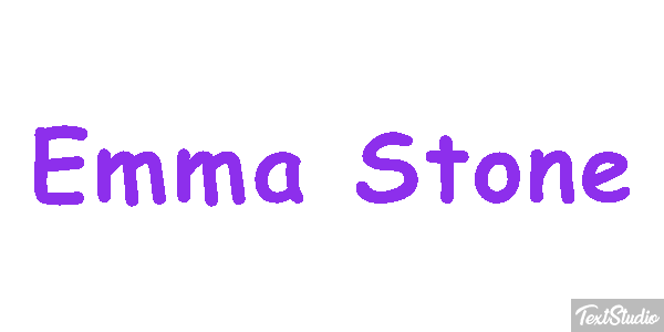 Emma Stone Efecto de texto