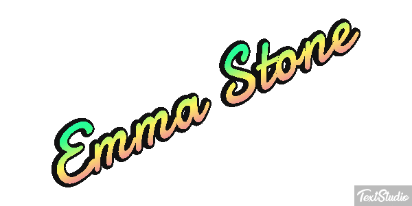 Emma Stone Efecto de texto