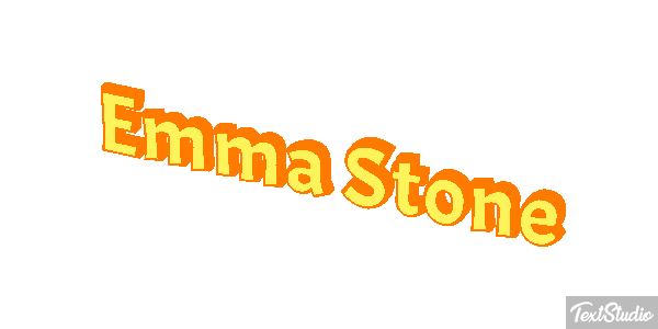 Emma Stone Efecto de texto