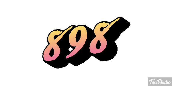 898 Efecto de texto