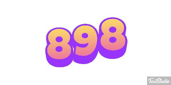 898 Efecto de texto