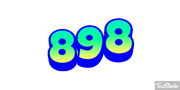 898 Efecto de texto