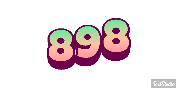 898 Efecto de texto