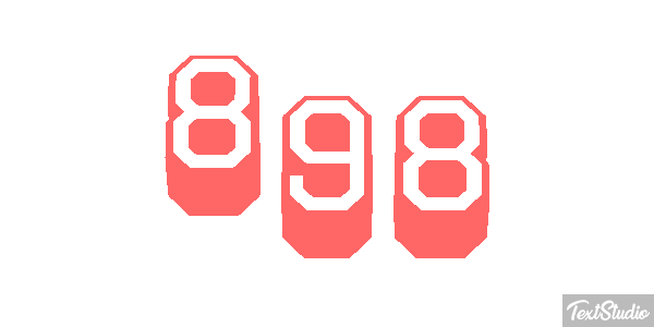 898 Efecto de texto