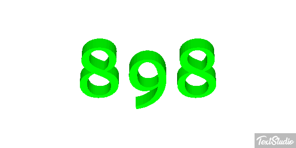 898 Efecto de texto