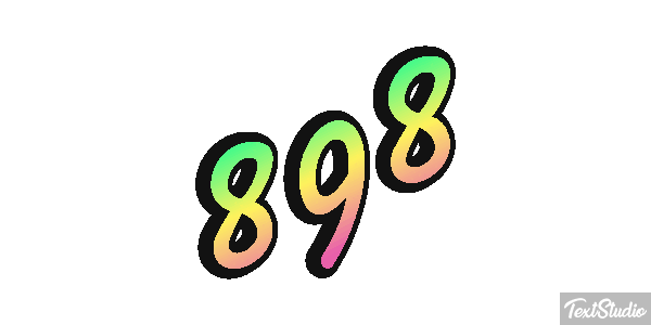 898 Efecto de texto