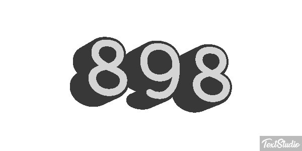 898 Efecto de texto