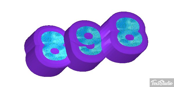 898 Efecto de texto