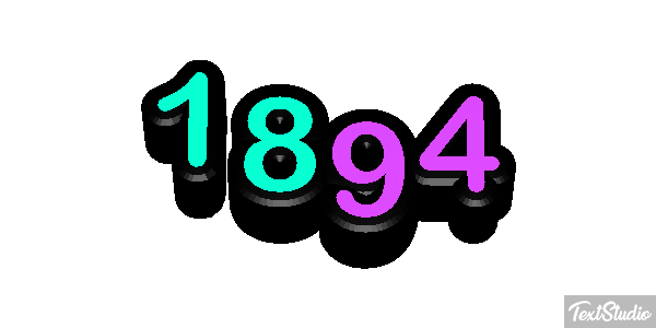 1894 Текстовый эффект