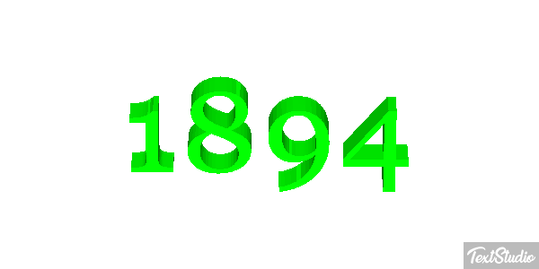 1894 Текстовый эффект