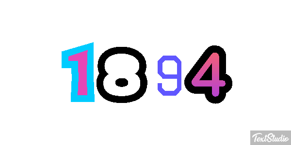 1894 Текстовый эффект